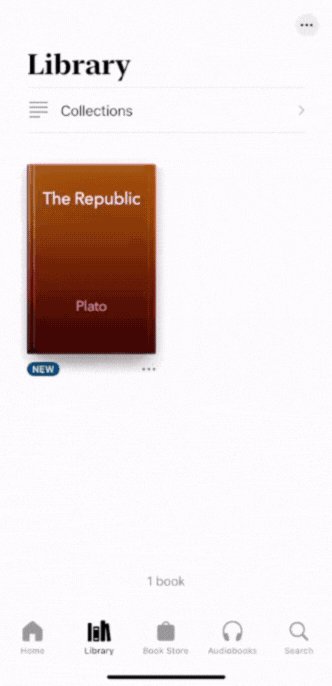 Selecting Highlights in Apple Books