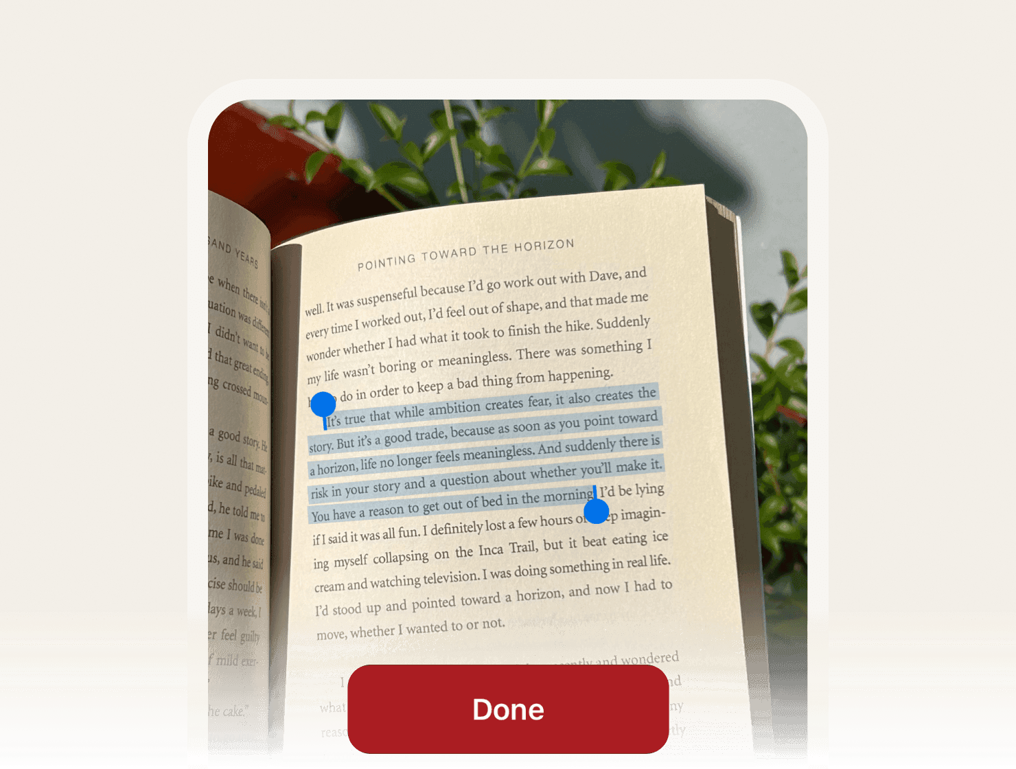Capture highlights from books, the web, and photos