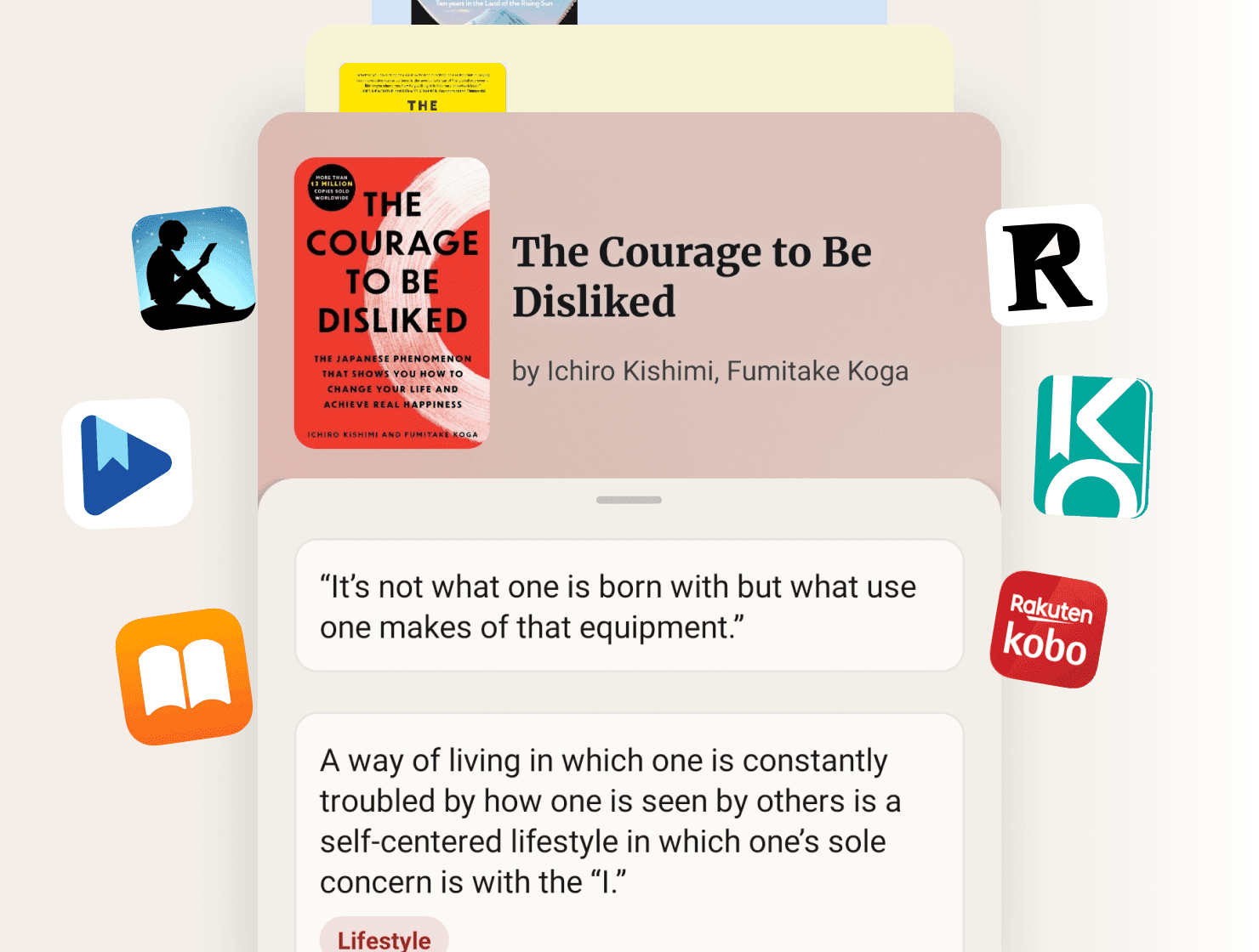 Import highlights from Kindle, Apple Books, Kobo, and more