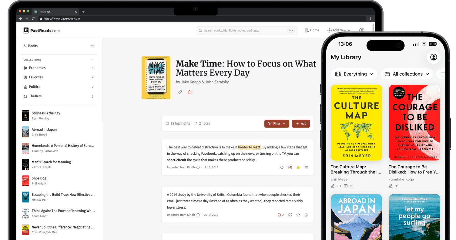 Access PastReads from any device: desktop, tablet, or mobile